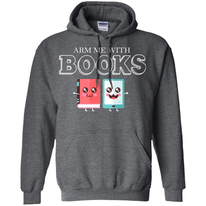 Arm Me With Books Gun Control T-shirt Dark Heather