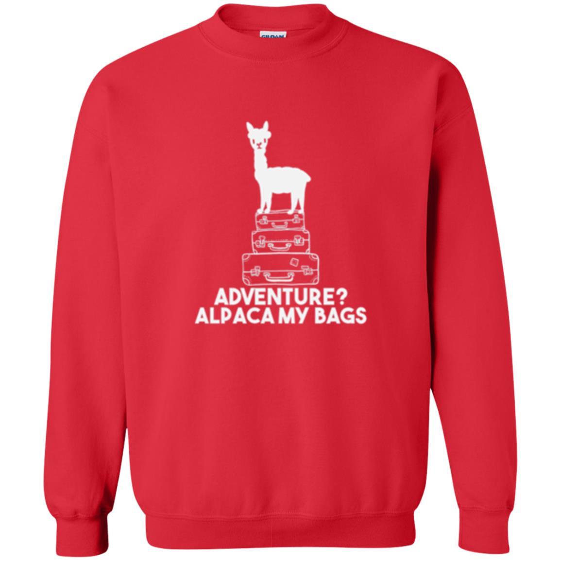 Alpaca Lover T-shirt Adventure Alpacamy My Bags Red
