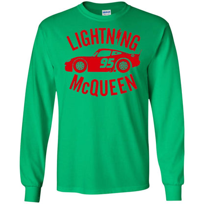Pixar Cars Lightning 95 Mcqueen Vintage Graphic T-shirt Irish Green