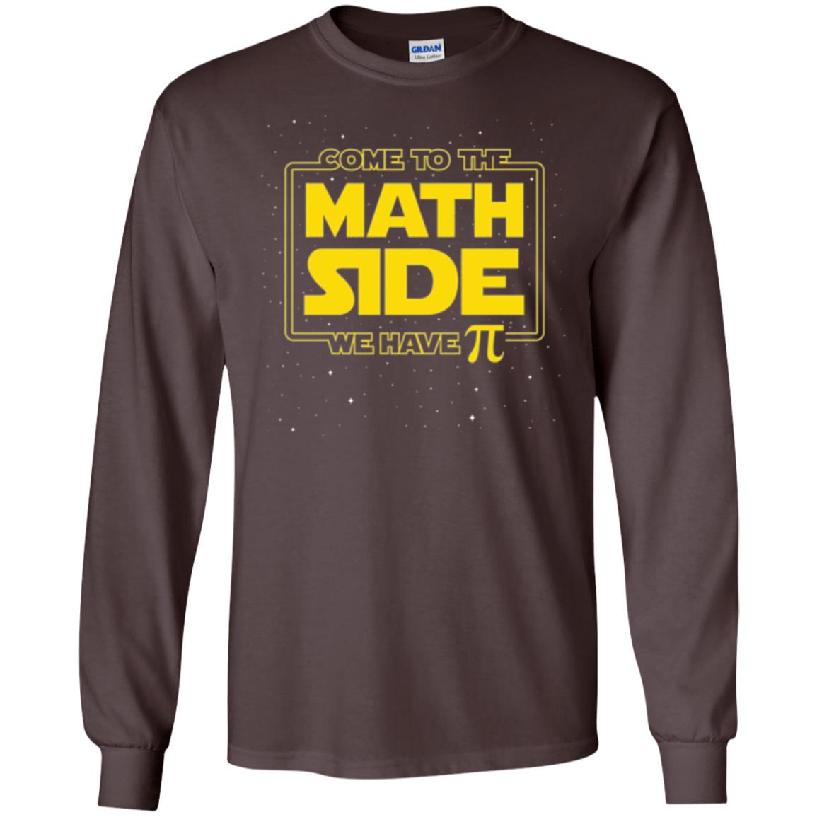 Math Lovers T-shirt Come To The Math Side We Have Pi Dark Chocolate