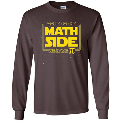 Math Lovers T-shirt Come To The Math Side We Have Pi Dark Chocolate