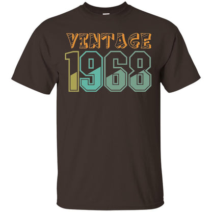 Vintage 1968 50th Birthday T-shirt Dark Chocolate