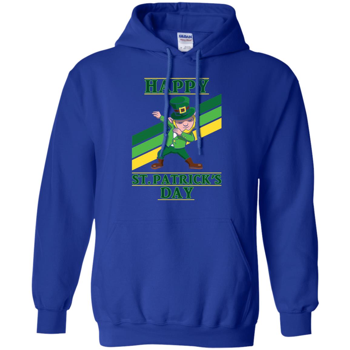 Dabbing Leprechaun Saint Patrick_s Day T-shirt Royal