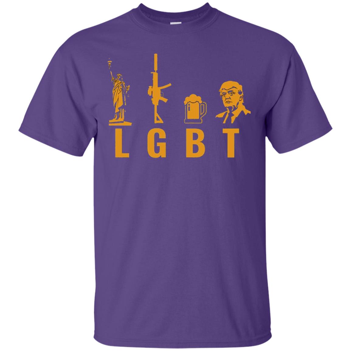 Liberty Guns Beer Trump Support Lgbt Shirt Purple