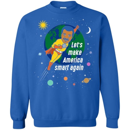Astronomy T-shirt Let's Make America Smart Again Royal