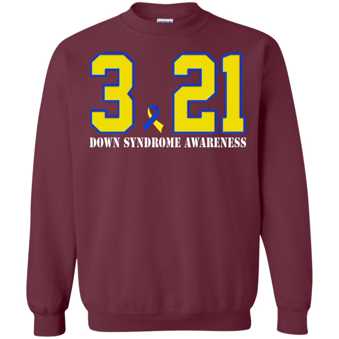 March 21st Down Syndrome Awareness T-shirt Maroon