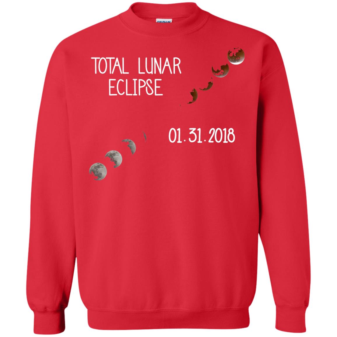 Total Lunar Eclipse 01-31-2018 Celebration Shirt Red