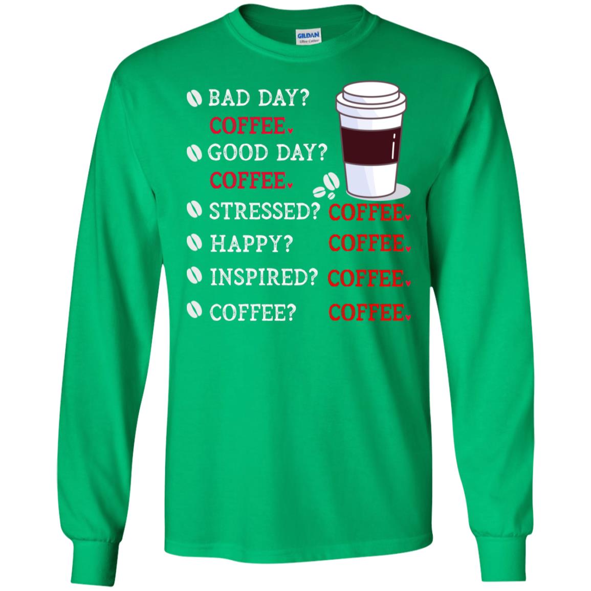 Coffee Idea Gift Shirt For Mens Womens Irish Green