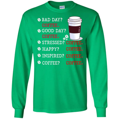 Coffee Idea Gift Shirt For Mens Womens Irish Green