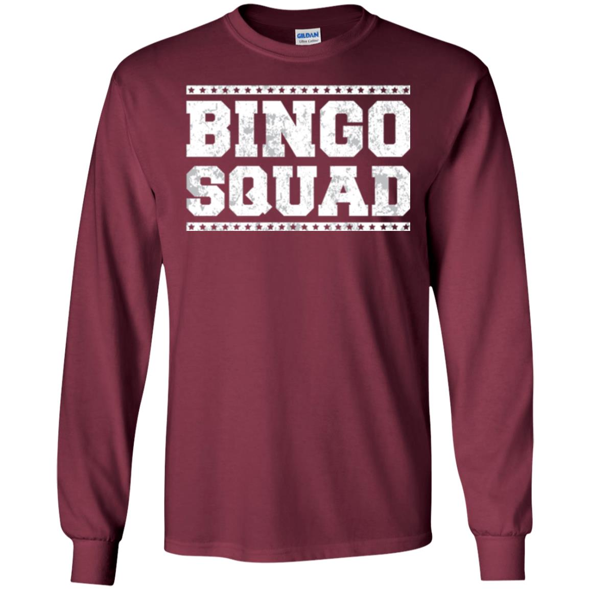 Bingo Squad Distressed Style Lucky Player T-shirt Maroon