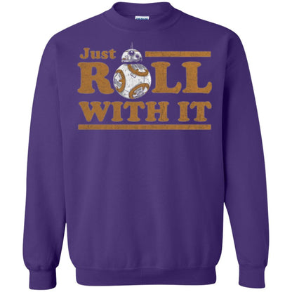 Movie T-shirt Just Roll With You Purple