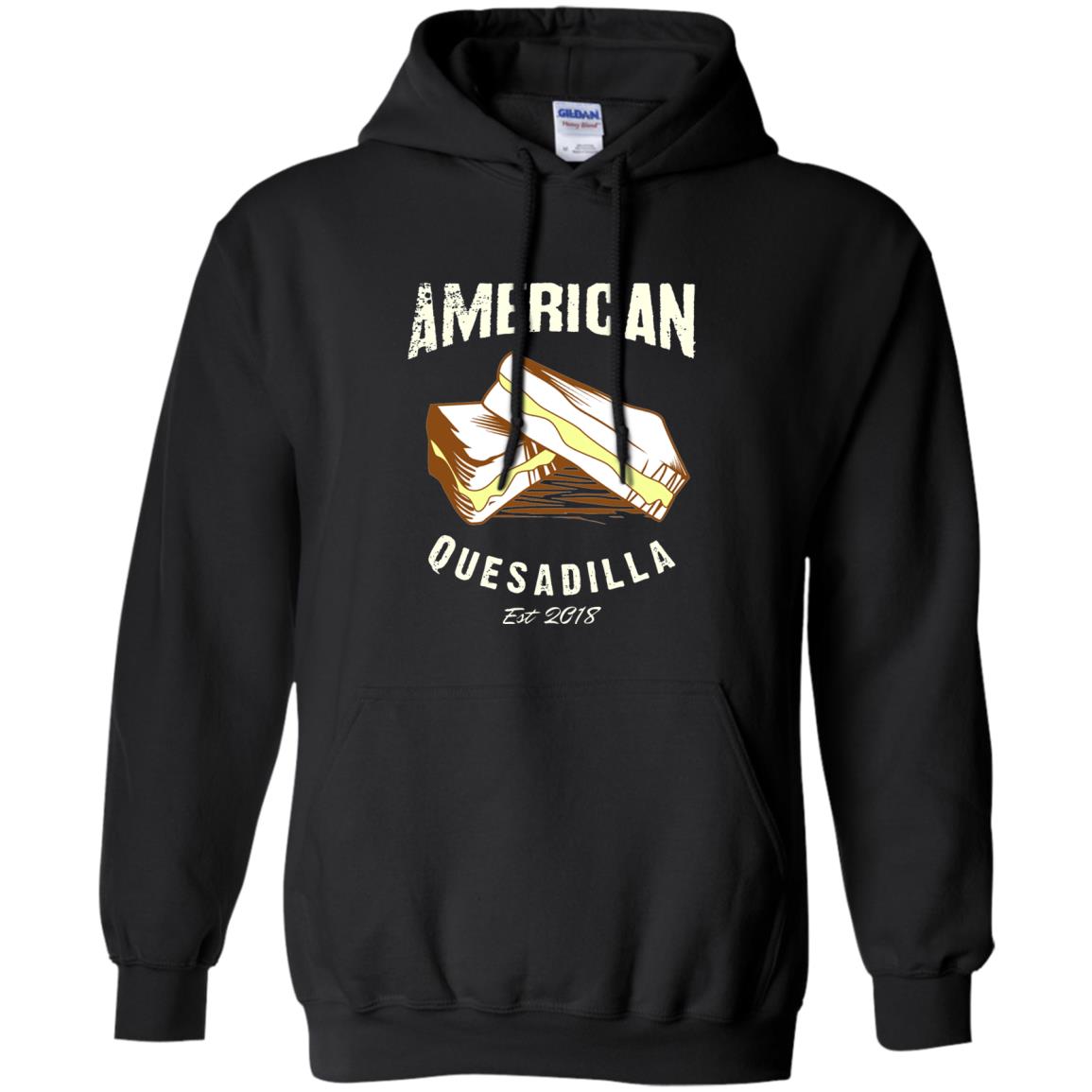 American Quesadilla Est 2018 Grilled Cheese T-shirt Black