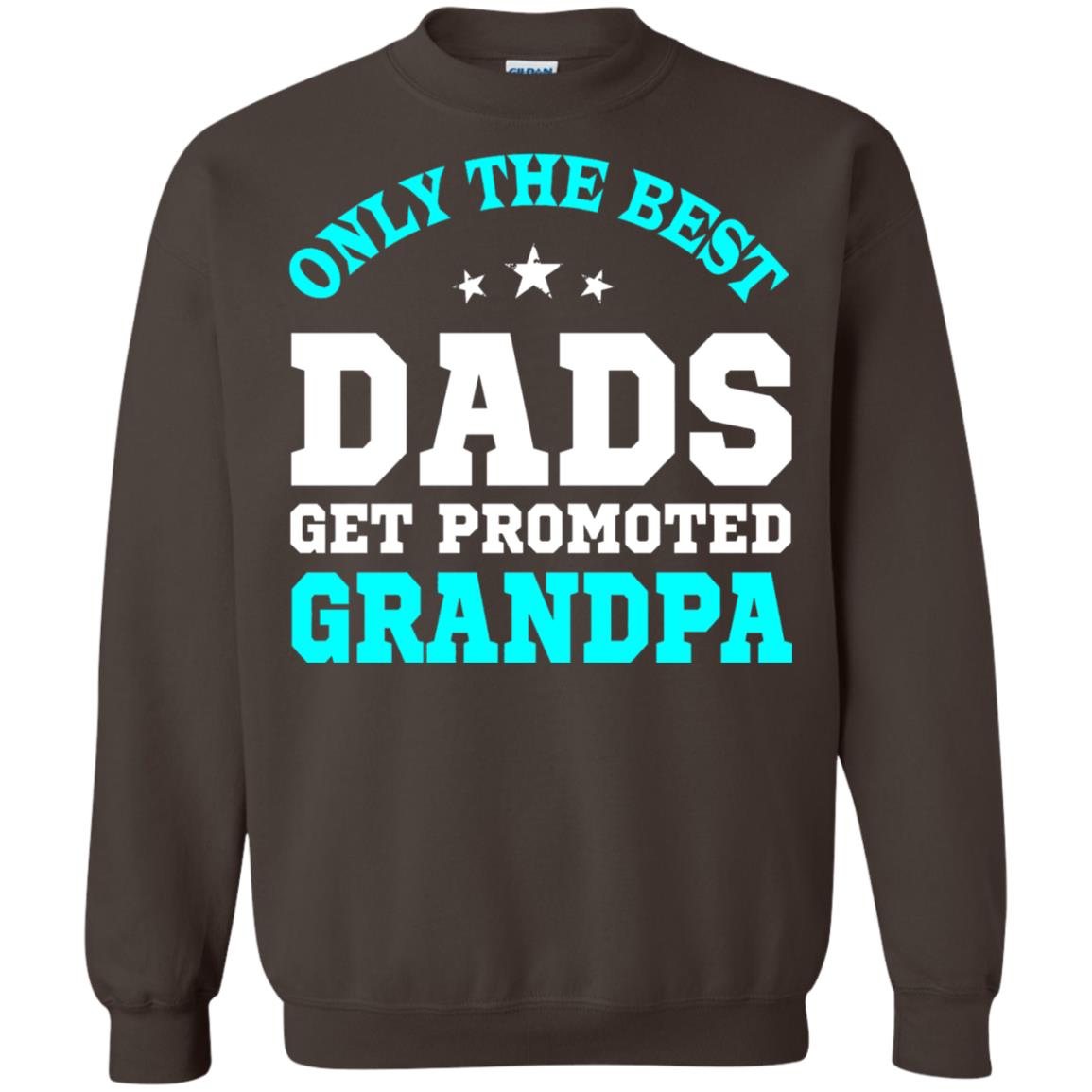 Only The Best Dads Get Promoted To Grandpa Shirt Dark Chocolate