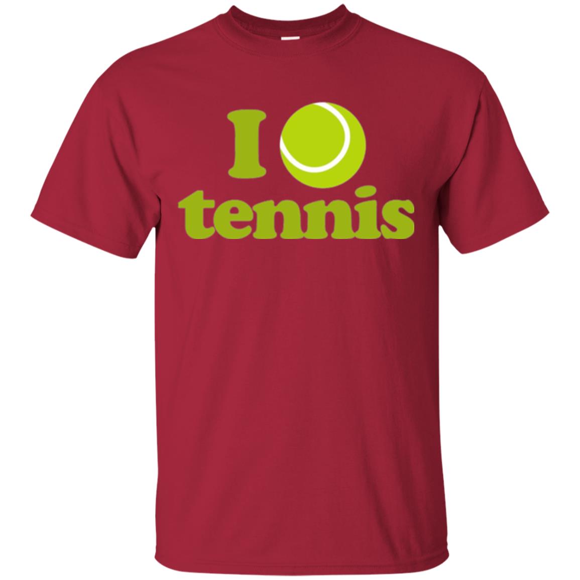 I Love Tennis T-shirt Cardinal