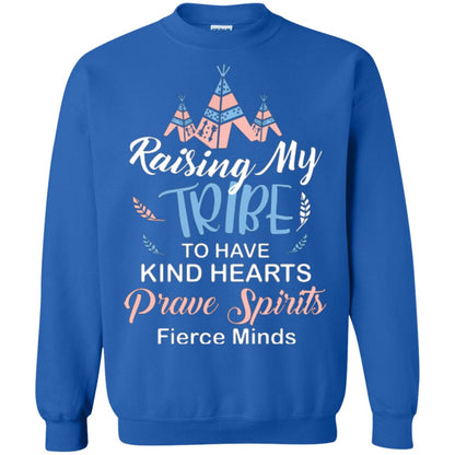 Mommy T-shirt Raising My Tribe To Have Kind Hearts Royal