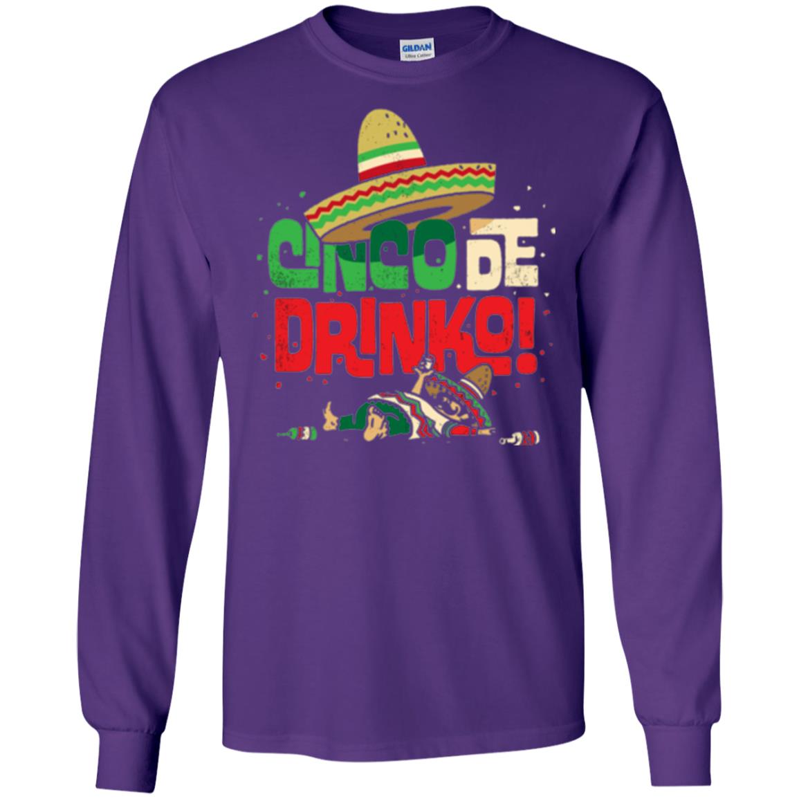 Cinco De Drinko Cinco De Mayo Drink Lover T-shirt Purple