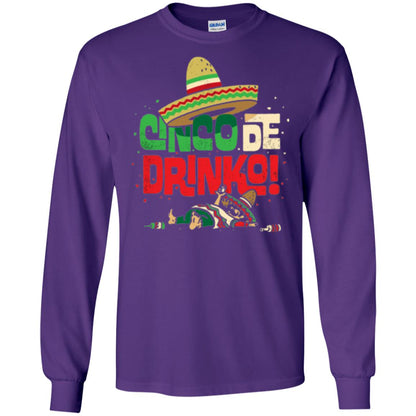 Cinco De Drinko Cinco De Mayo Drink Lover T-shirt Purple