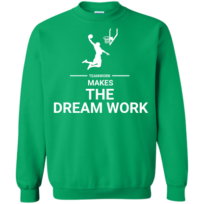 Basketball T-shirt Teamwork Makes The Dream Work Irish Green