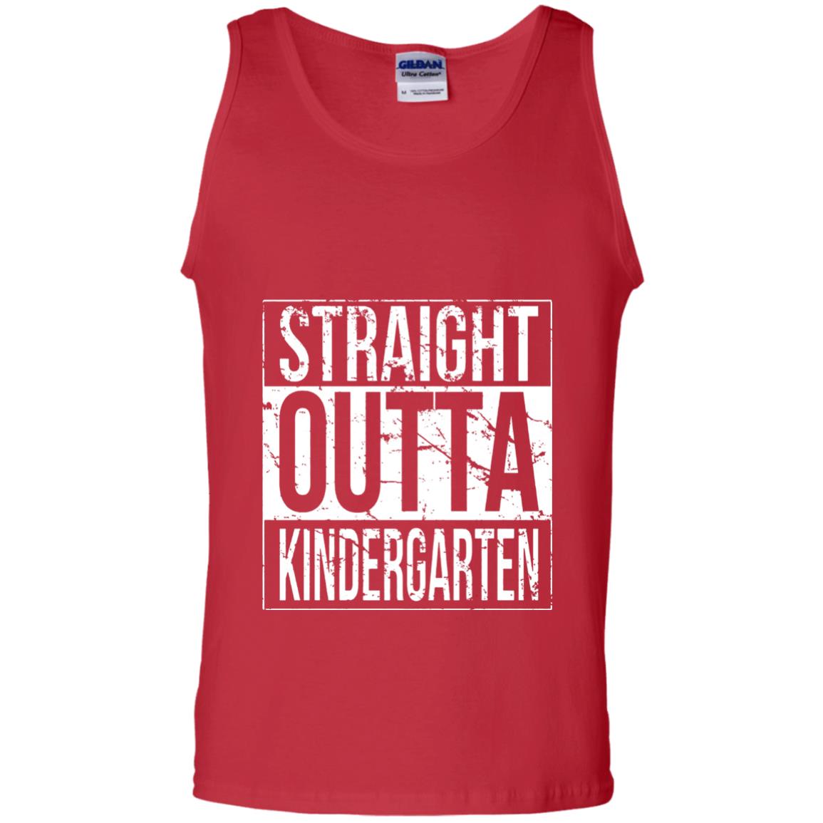 Kids Straight Outta Kindergarten T-shirt Red