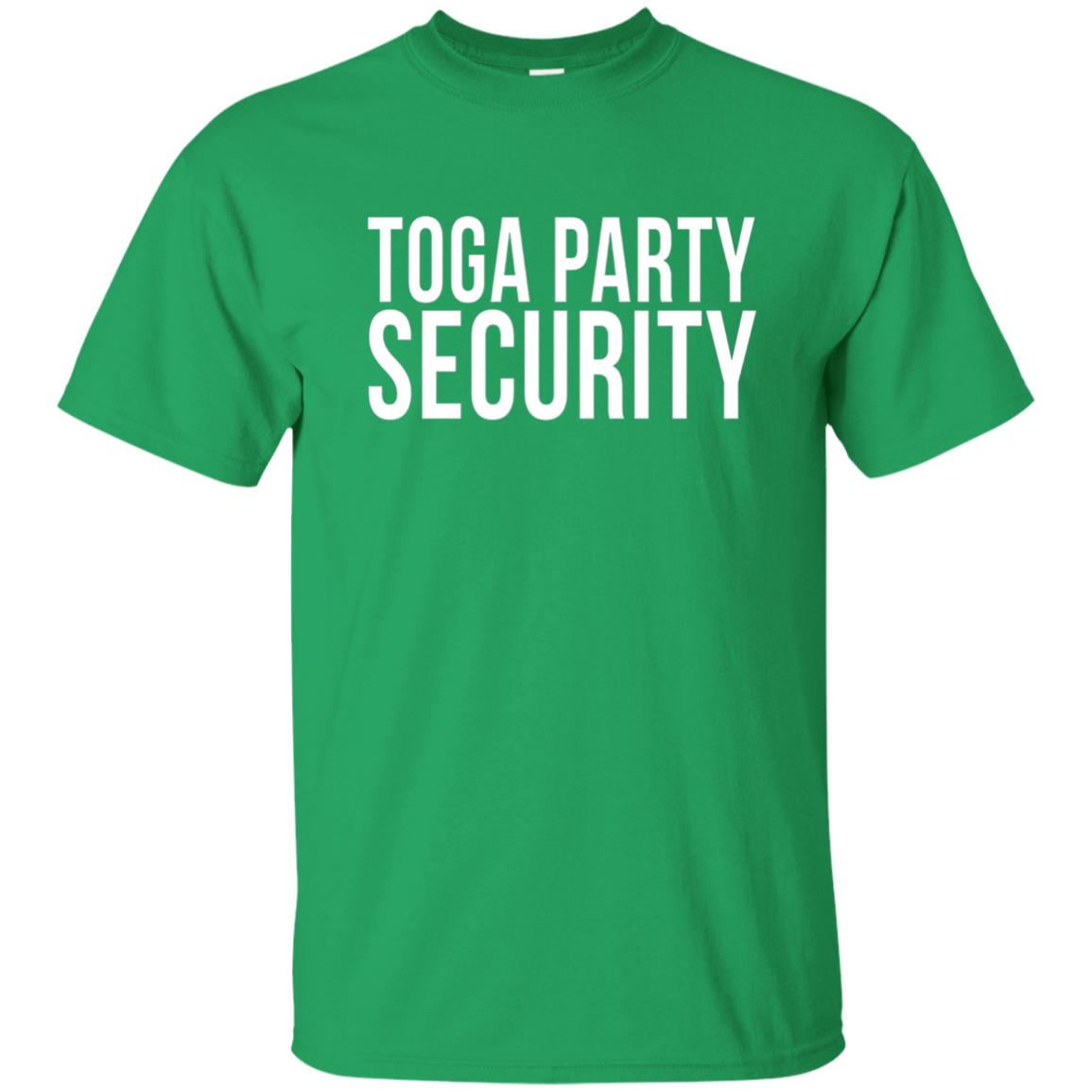 Toga Party Funny Toga Party Security T-shirt Irish Green