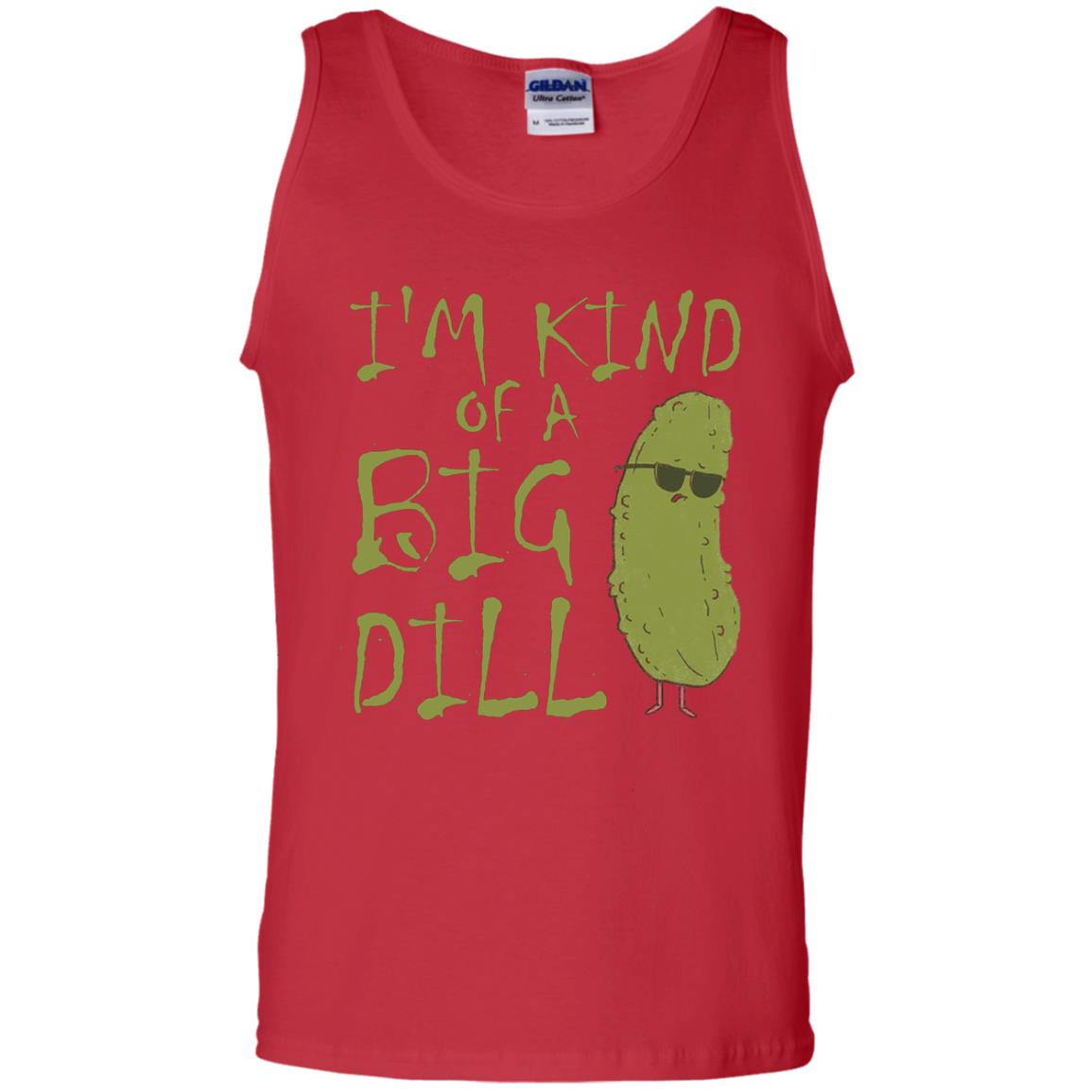 I_m Kind Of A Big Dill Cool Pickle T-shirt Red