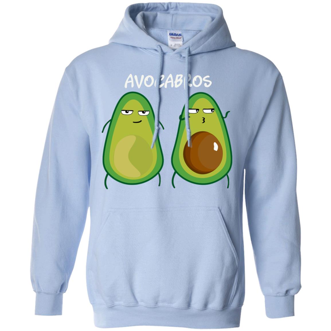 Funny Avocado T-shirt For Bros And Vegans Light Blue