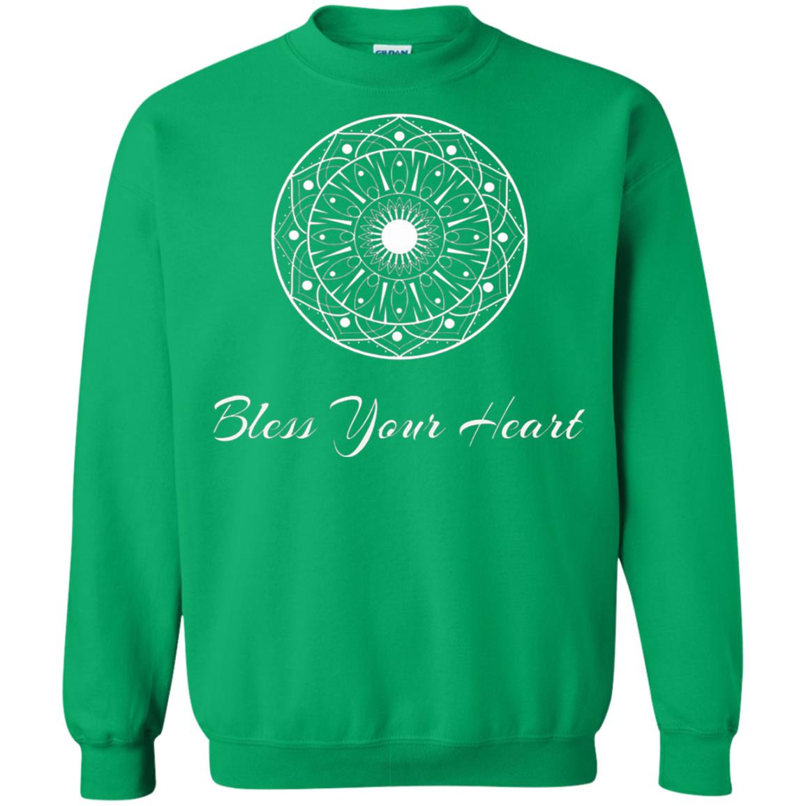 Bless Your Heart Mandala T-shirt Irish Green