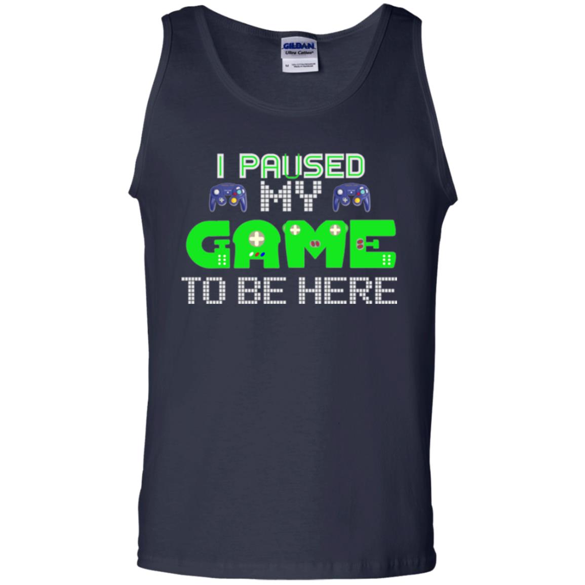 Video Gamer T-shirt I Paused My Game To Be Here Navy