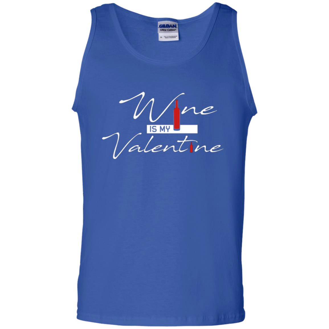 Valentines Day T-shirt Wine Is My Valentine Royal