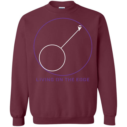Gamer T-shirt Living On The Edge Run From The Storm Maroon