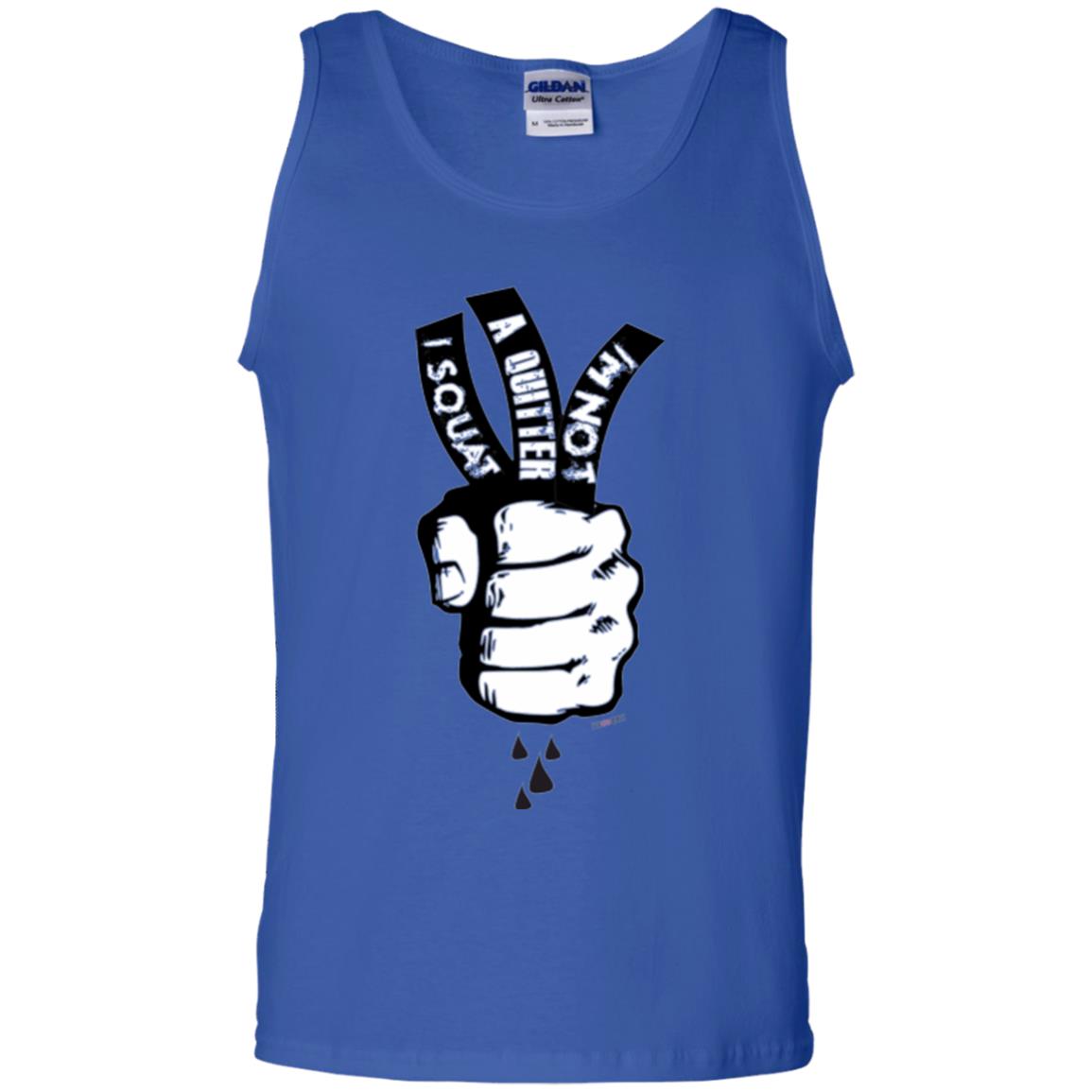 Fitnoquit T-shirt Im Not A Quitter Im Squat Gym Royal