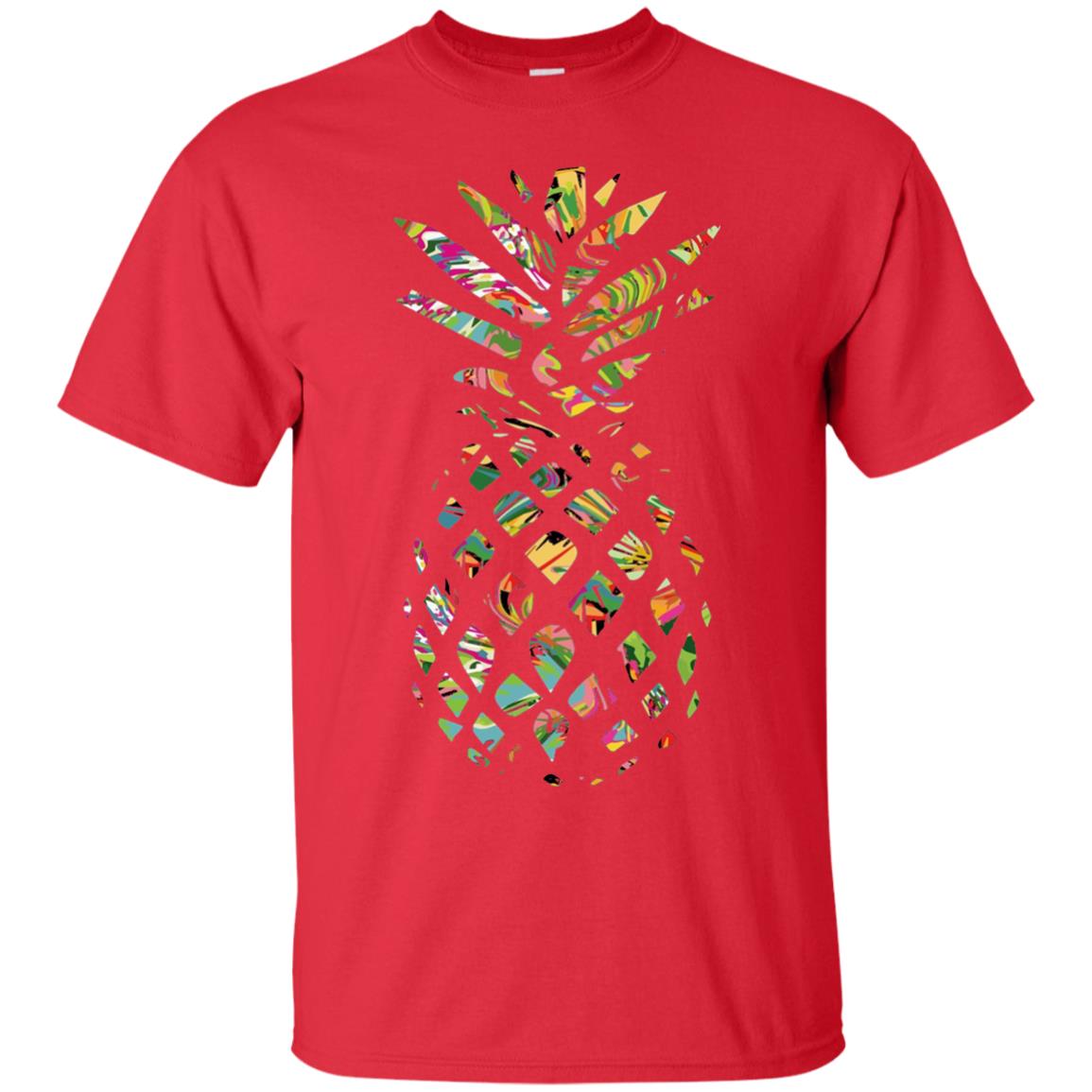 Pineapple Summer Vacation T-shirt Red