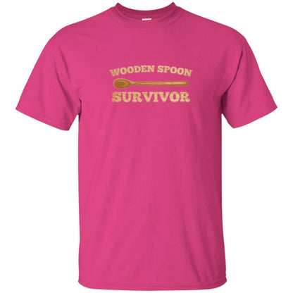 Sarcastic T-shirt Wooden Spoon Survivor T-shirt Heliconia