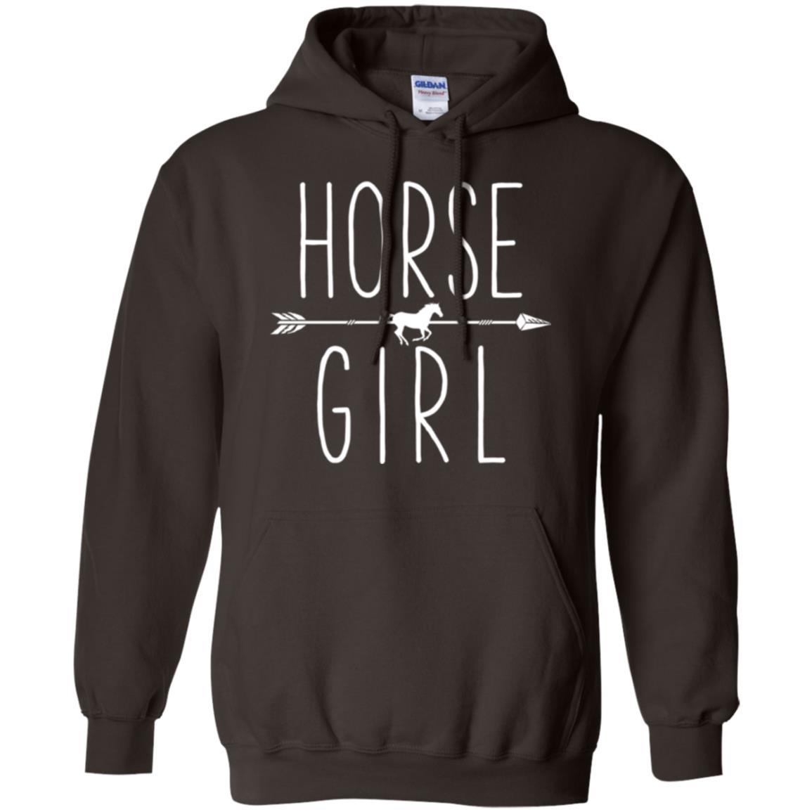 Horse Girl T-shirt I Love My Horses Racing Riding Dark Chocolate