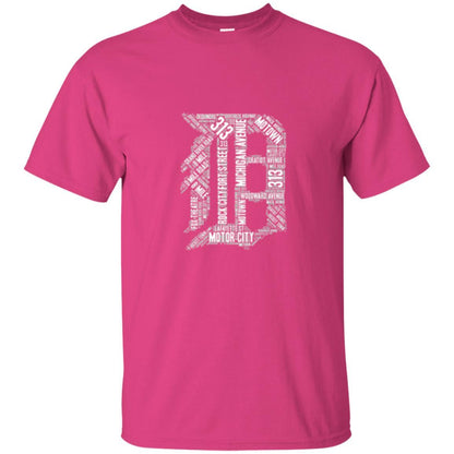 Detroit T-shirt Graphic D Heliconia