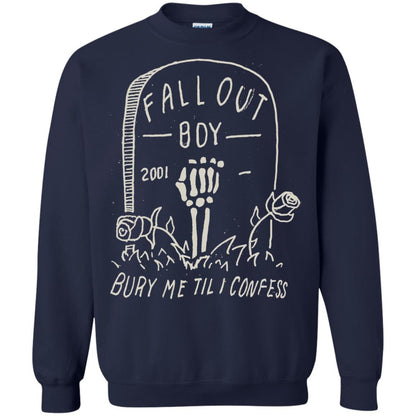 Fall Out Boy Bury Me Till I Confess T-shirt Navy