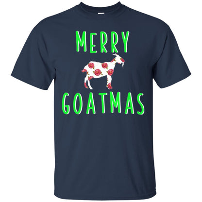 Goat Lovers T-shirt Merry Goatmas Navy