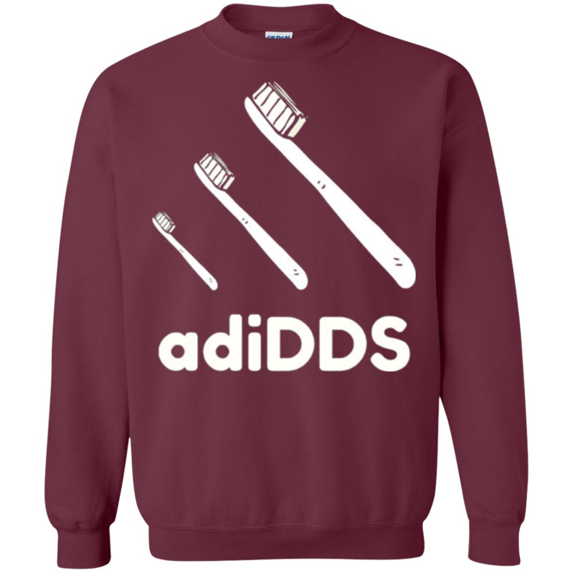 Dentist T-shirt Tooth Brush Adidds T-shirt Maroon