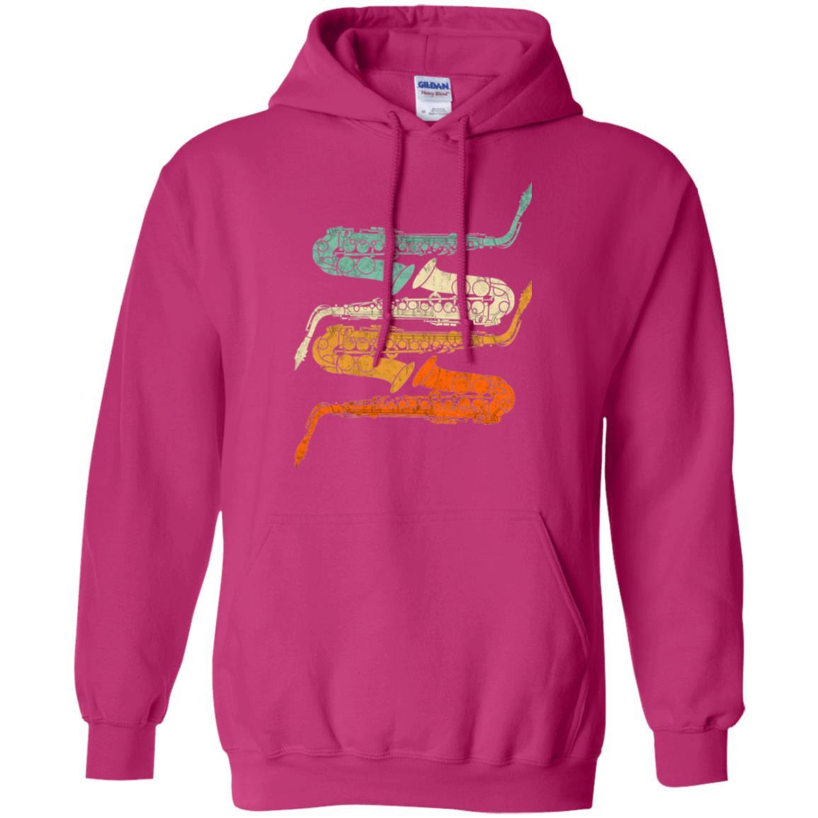 Saxophonist T-shirt Vintage Retro 70s Saxophone Heliconia