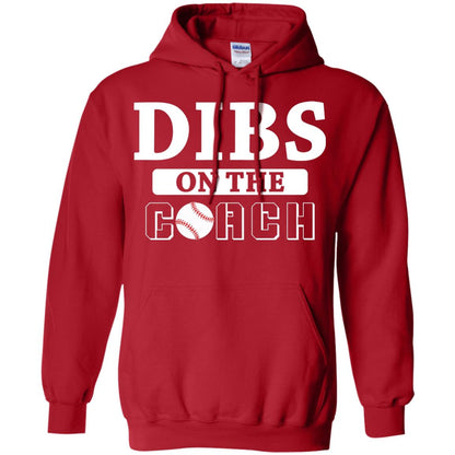 Dibs On The Coach Baseball T-shirt Red