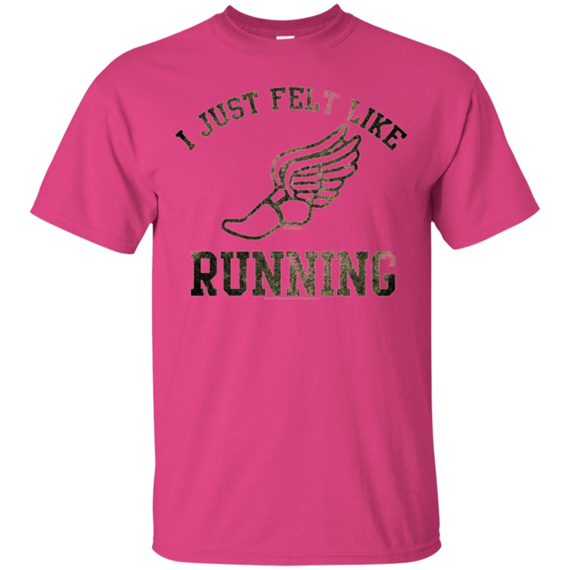 Movie T-shirt I Just Felt Like Running Heliconia