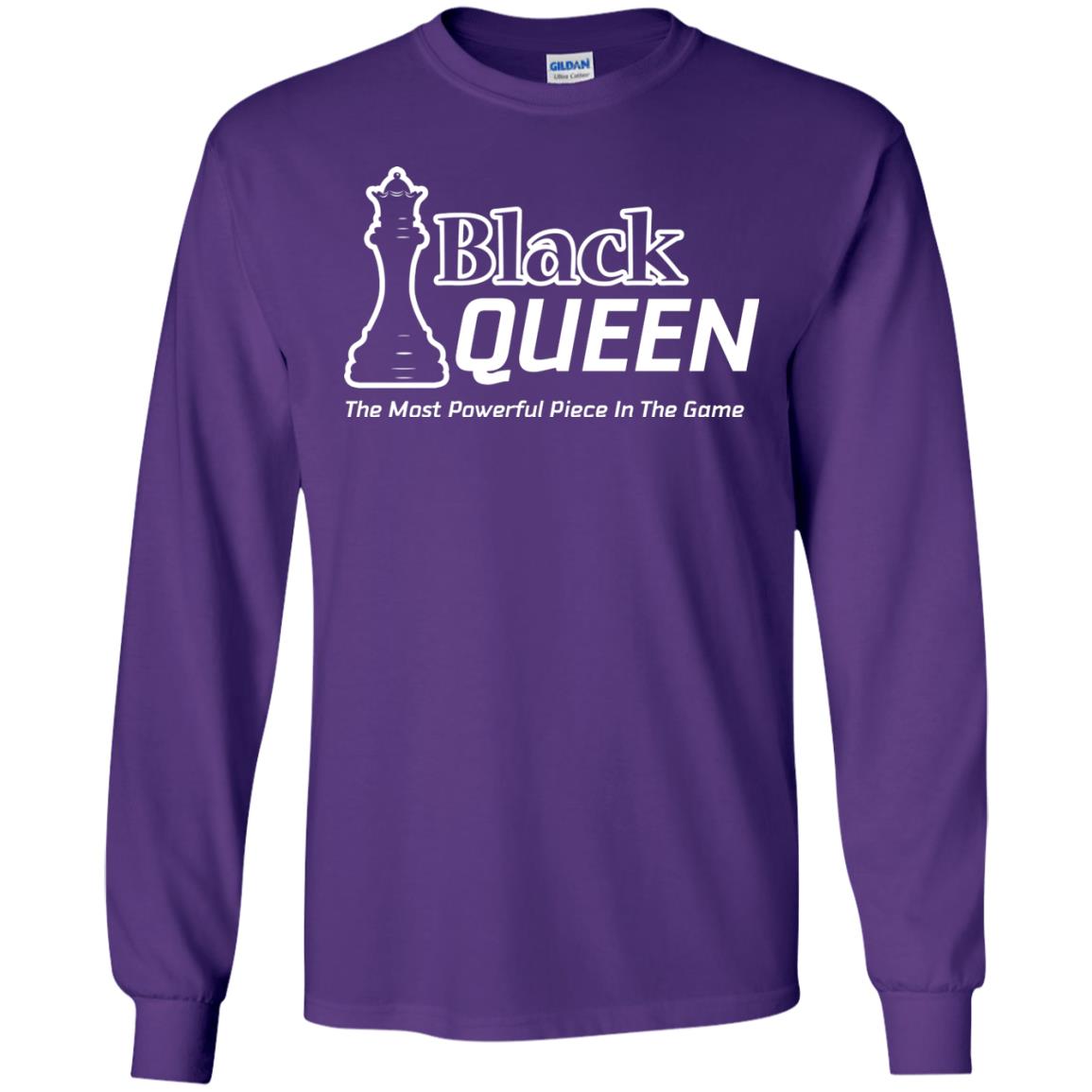 Black Queen Proud Black Woman African American T-shirt Purple