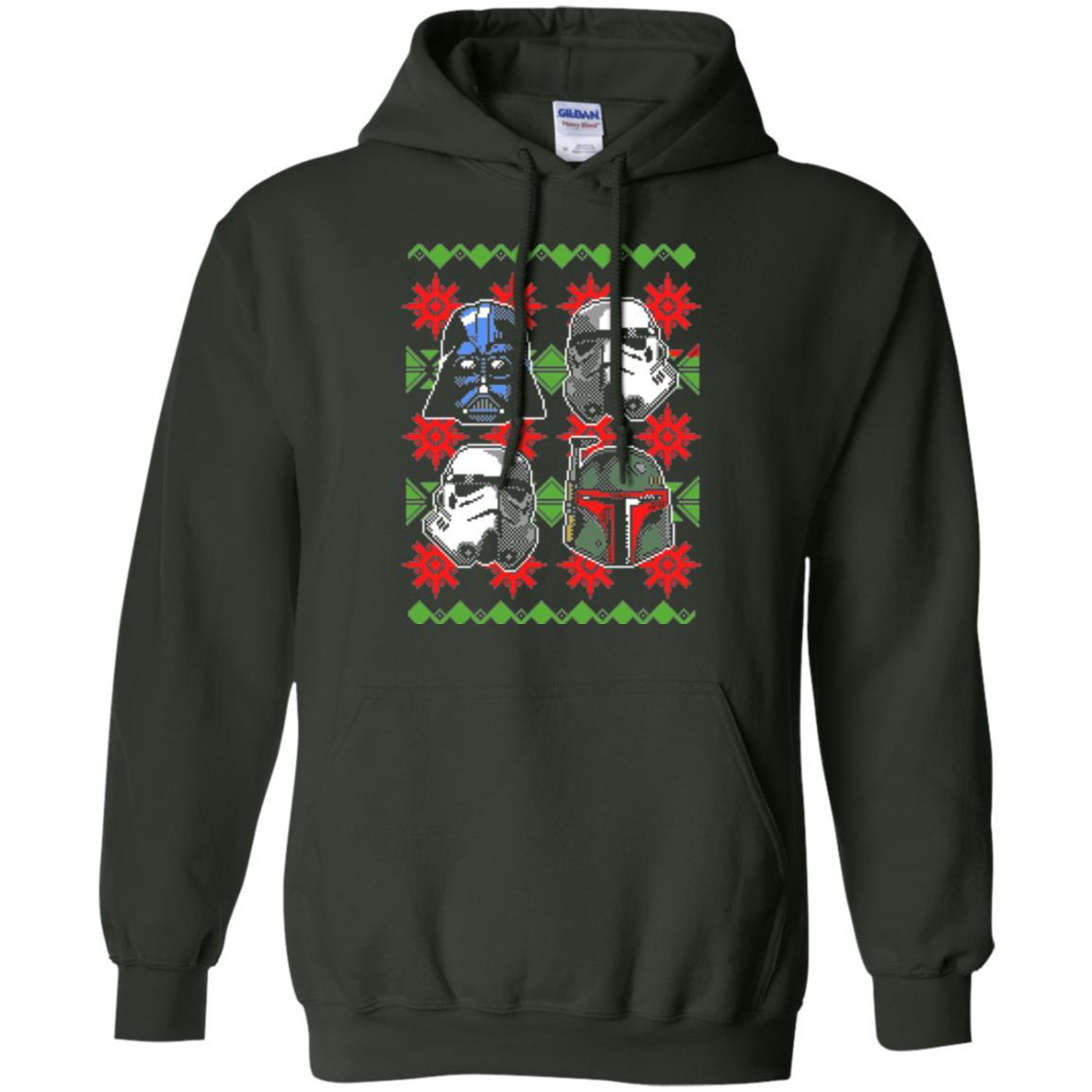 Film T-shirt Christmas Sweater Empire Helmets Forest Green