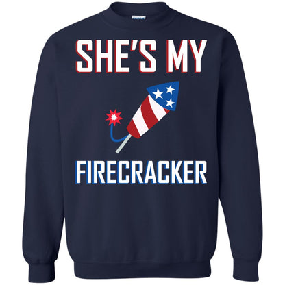She_s My Firecracker Shirt For Mens Navy