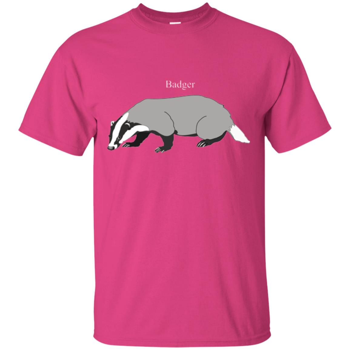 Fierce Badger T-shirt Heliconia