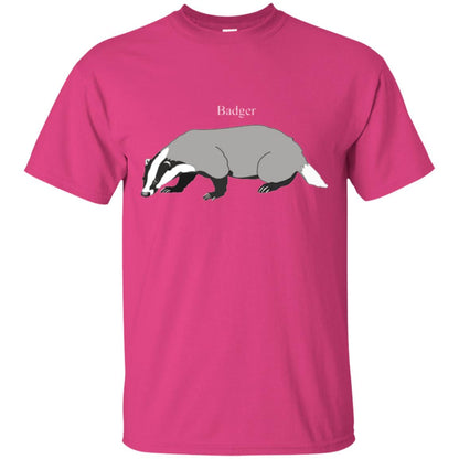 Fierce Badger T-shirt Heliconia