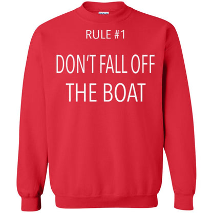 Cruise T-shirt Rule 1 Don_t Fall Off The Boat Red