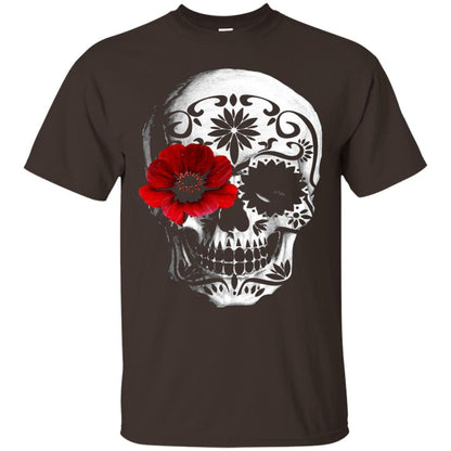 Day Of The Dead Sugar Skull Cinco De Mayo Shirt Dark Chocolate
