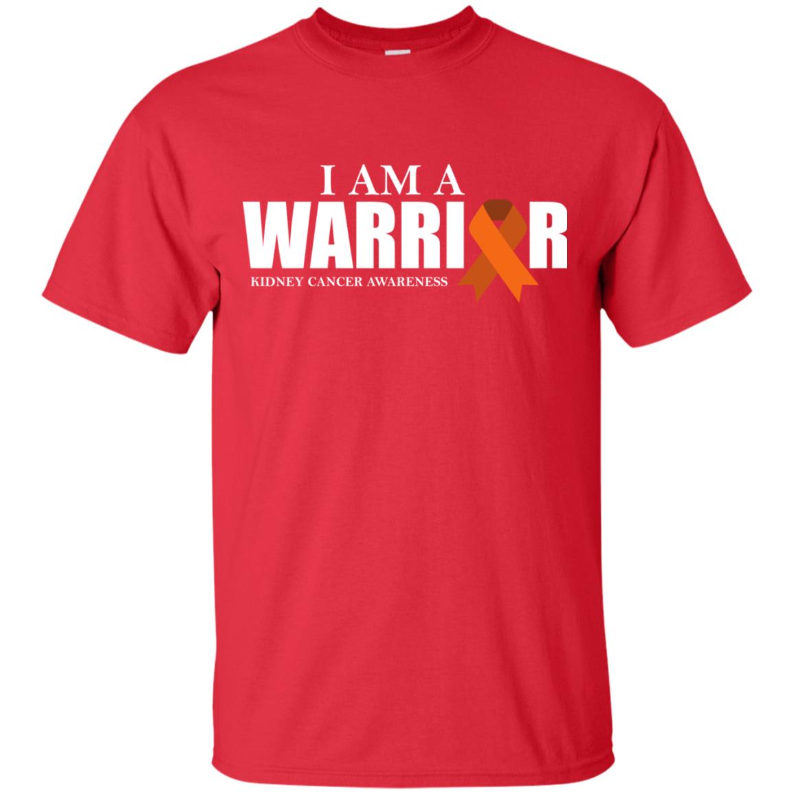 Kidney Cancer Awareness T-shirt I Am A Warrior Kidney Cancer Awareness Red