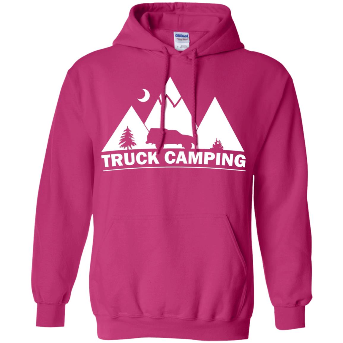 Truck Camping Night Landscape And Adventures T-shirt Heliconia